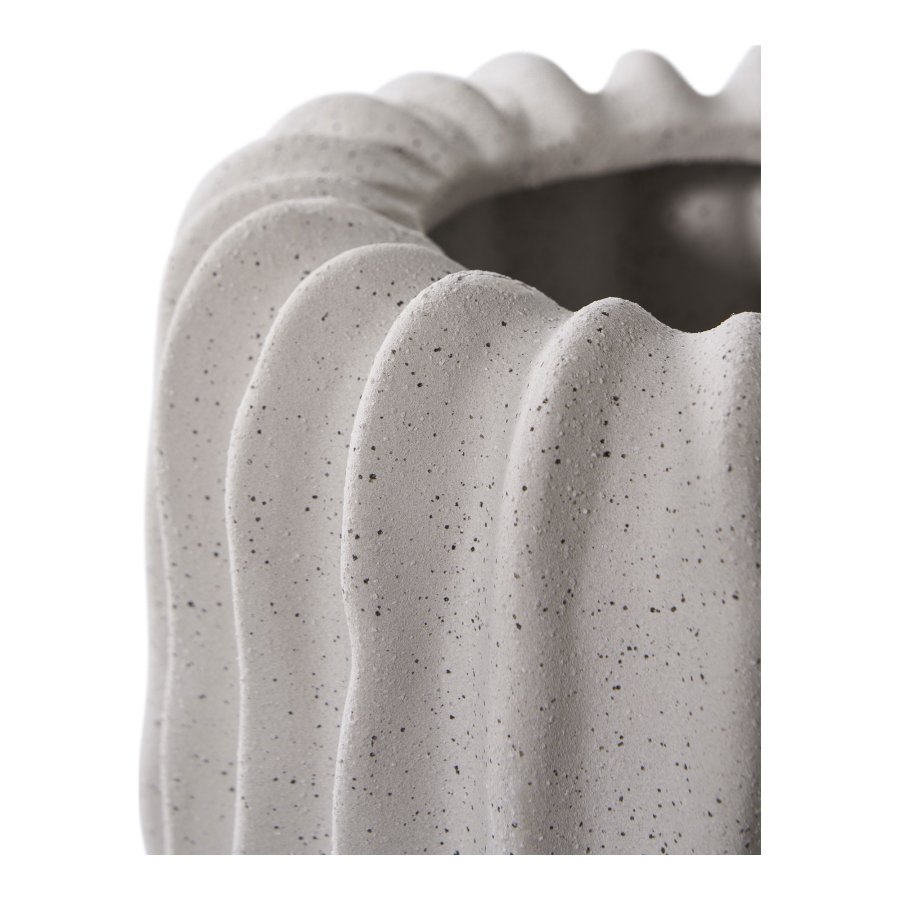 HOUSE NORDIC urtepotte, rund - gr keramik (14,5x14,5)