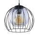 TK Universo loftlampe, m. 3 skrme - grafit glas og sort metal