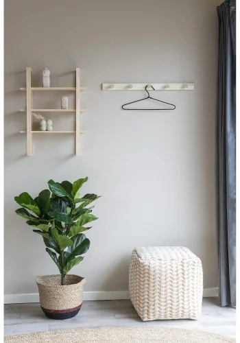 HOUSE NORDIC Abano knagerkke, m. 5 knager - natur poppeltr (L:70)