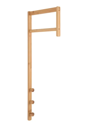 HOUSE NORDIC Trento vghngt tjstativ, m. 3 knager og 1 bjlestang - natur bambus