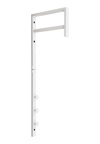 HOUSE NORDIC Trento tjstativ, vghngt, m. 3 knager og 1 bjlestang - hvid metal