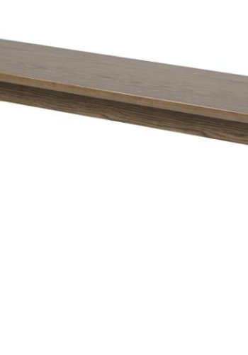 Barrali bnk, rektangulr - rgfarvet egetr (150x35)