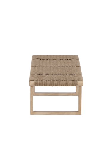 VIND COLLECTION Ängön bnk, rektangulr - beige reb og natur stl (140x46)