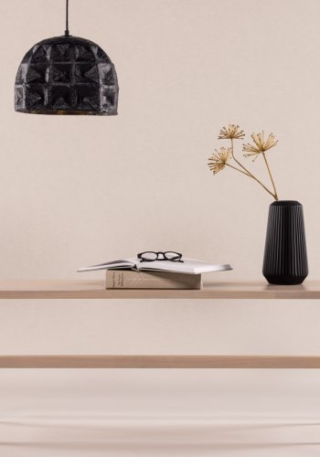 VIND COLLECTION Hälsö bnk, rektangulr - hvidpudset gummitr (140x35)