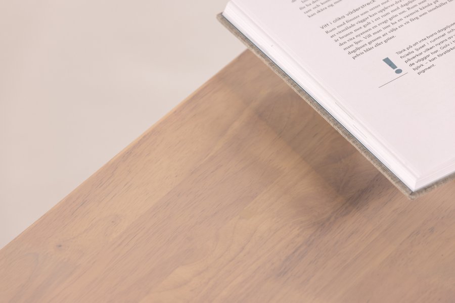 VIND COLLECTION Hälsö bnk, rektangulr - hvidpudset gummitr (140x35)