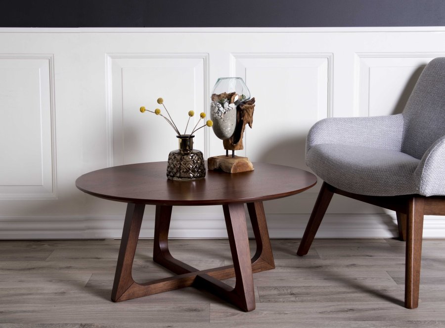 HOUSE NORDIC San Marino Vanddrbe skulptur - glas/natur teaktr (H:25)