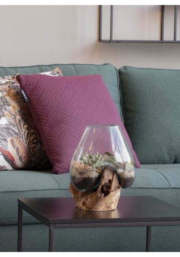 HOUSE NORDIC San Marino Vanddrbe skulptur - glas/natur tr (H:20)