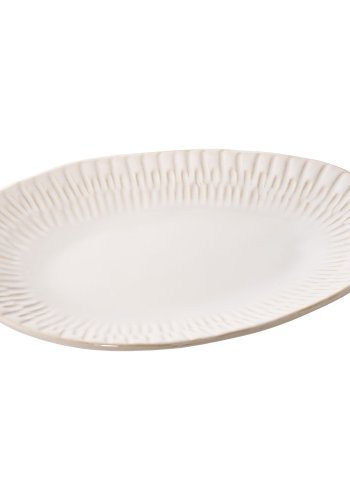 HOUSE NORDIC fad, organisk - hvid keramik (30,5x20,3x3,8)