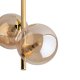 TK Estera loftlampe, m. 2 skrme - guld glas og metal
