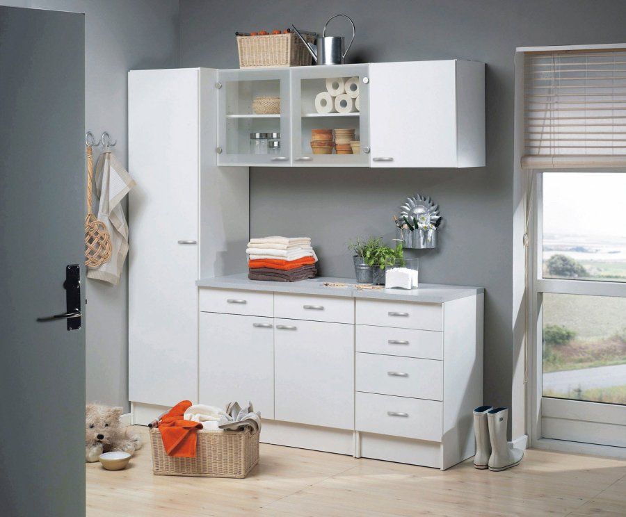 TVILUM Casa skab - hvid tr, 1 lge-UDGET