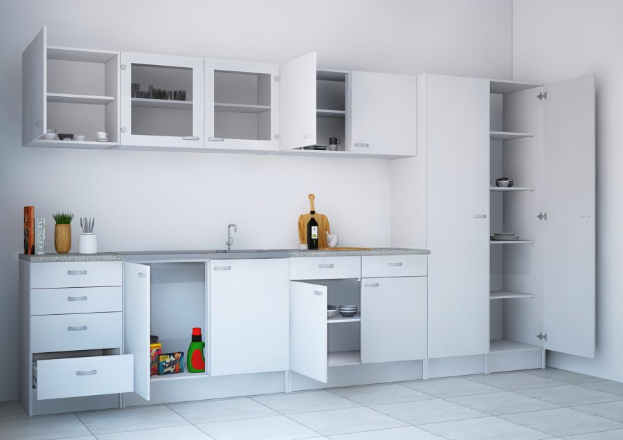 TVILUM Casa skab - hvid tr, 1 lge-UDGET