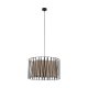 TK Harmony loftlampe - natur jute og sort metal