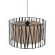 TK Harmony loftlampe - natur jute og sort metal