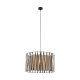 TK Harmony loftlampe - natur jute og sort metal