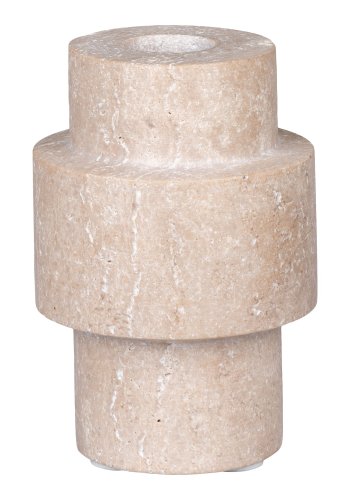 HOUSE NORDIC Lysestage, travertin, natur, 7x10 cm