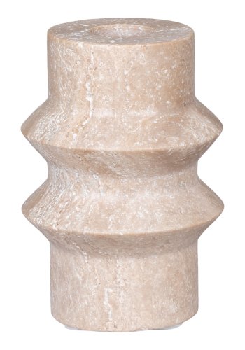 HOUSE NORDIC Lysestage, travertin, natur, 7x10 cm