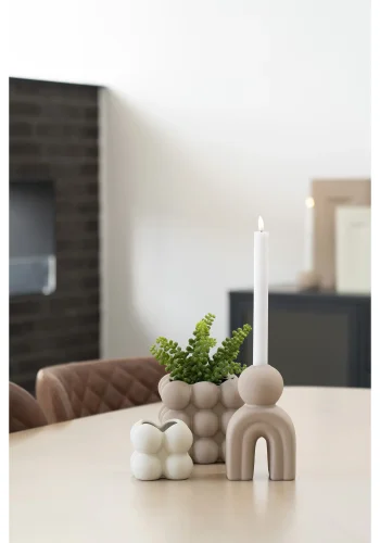 HOUSE NORDIC lysestage - brun stentj (H:17)