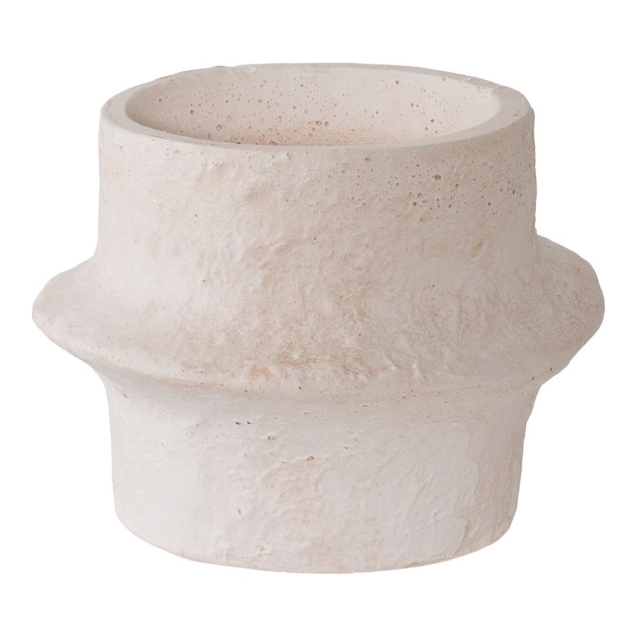 HOUSE NORDIC lysestage, rund - hvid cement (st med 2)