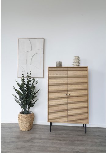 HOUSE NORDIC lysestage, rund - brun glas (12x12)