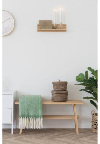 HOUSE NORDIC  Lysestage - Lysestage, glas/metal, klar/grn<br>st af 2