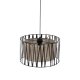 TK Harmony loftlampe - natur jute og sort metal