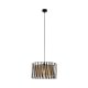 TK Harmony loftlampe - natur jute og sort metal