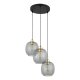 TK Omega loftlampe, m. 3 skrme - glas