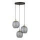 TK Omega loftlampe, m. 3 skrme - glas