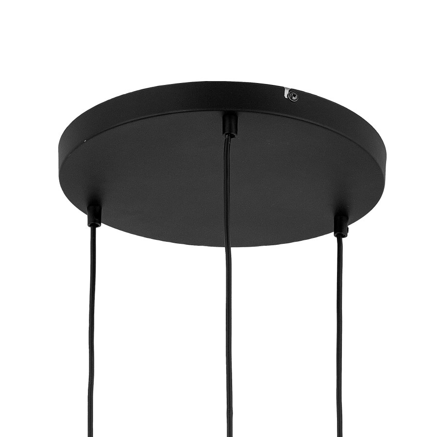 TK Omega loftlampe, m. 3 skrme - glas