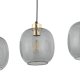 TK Omega loftlampe, m. 3 skrme - glas