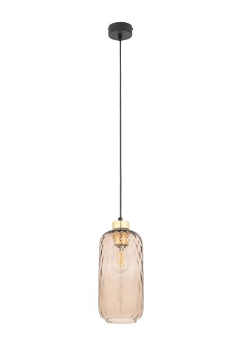 TK Pescara loftlampe - glas og sort metal