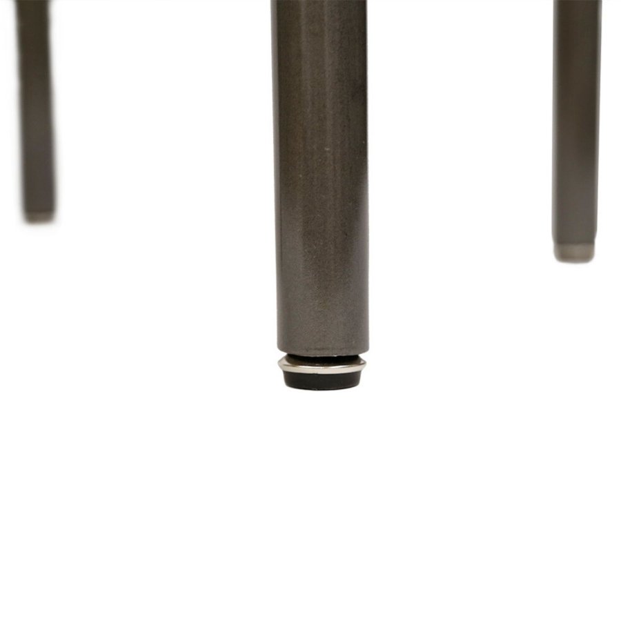 Monograph skammel - krydsfiner m. mrkegrn linolium-metalben, 1 stk.