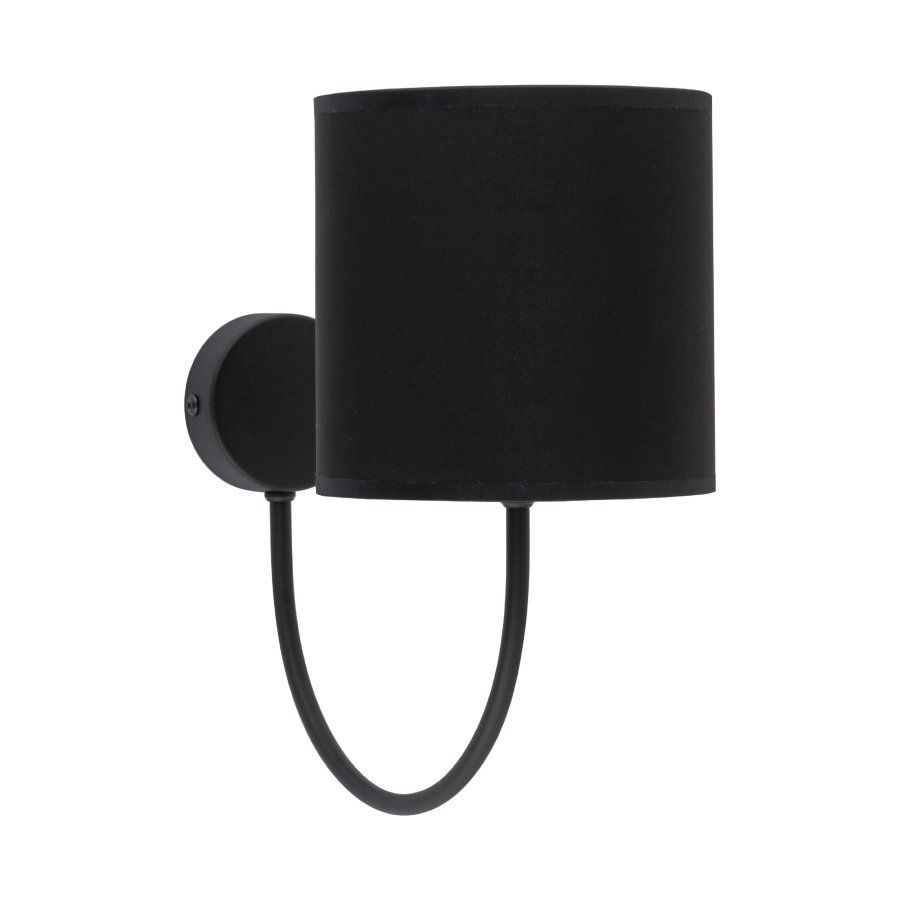TK Torens vglampe - sort stof og sort metal