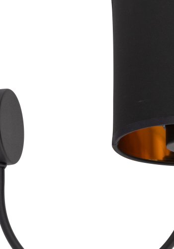 TK Torens vglampe - sort stof og sort metal