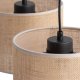 TK Jute loftlampe, m. 3 skrme - natur jute