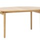 Carno spisebord, m. udtrk - natur egefinér og egetr (120)