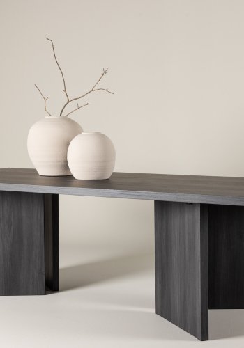 VIND COLLECTION Bassholmen spisebord, rektangulr - sort MDF (100x240)