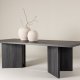VIND COLLECTION Bassholmen spisebord, rektangulr - sort MDF (100x240)