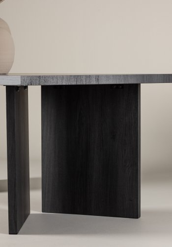 VIND COLLECTION Bassholmen spisebord, rektangulr - sort MDF (100x240)