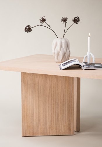 VIND COLLECTION Bassholmen spisebord, rektangulr - hvidkalket finér (240x100)