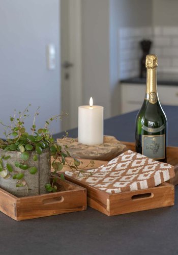 HOUSE NORDIC Faro bakke - natur teaktr (st af 3)