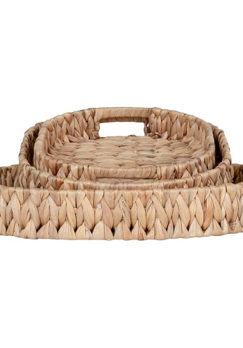 HOUSE NORDIC Estroil Bakke - Bakker i natur vandhyacint, st af 3