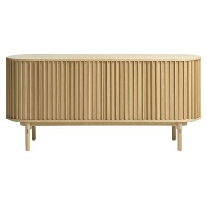 Carno sknk, m. 2 skydelger, 2 hylder og 1 skuffe - natur egetr