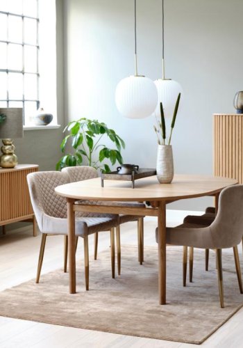 Carno sknk, m. 2 skydelger, 2 hylder og 1 skuffe - natur egetr