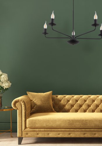 TK Limal loftlampe, m. plads til 5 prer - sort metal