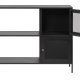 Malibu skab, m. 2 lger og 2 hylder - sort metal (B:100)