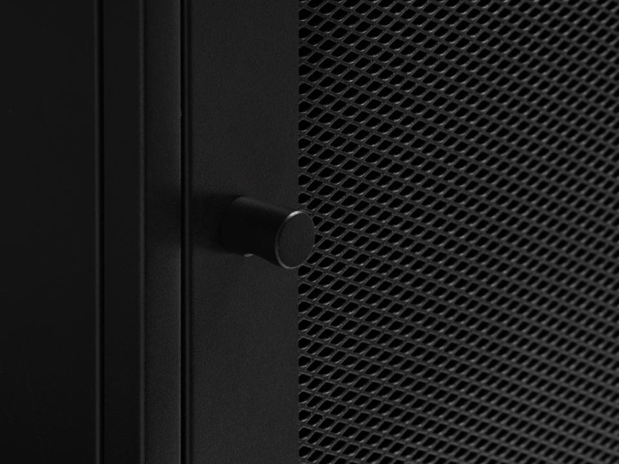 Malibu skab, m. 2 lger og 2 hylder - sort metal (B:100)