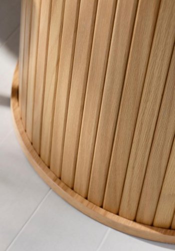 Nola spisebord, rund - natur egefinér (120)