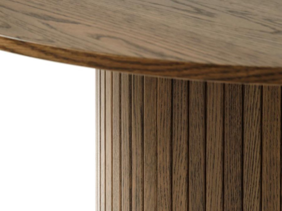 Nola spisebord, rund - rgfarvet egefinér (120)