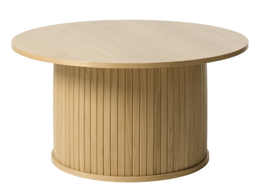 Nola sofabord, rund - natur egefinér (90)